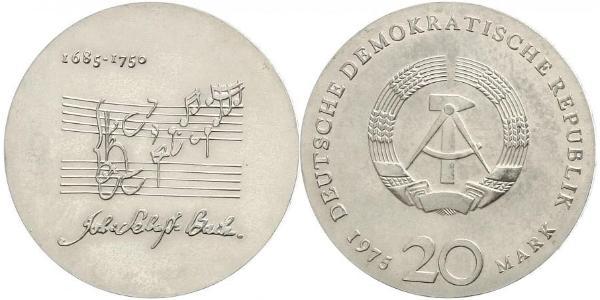 20 Марка Німецька Демократична Республіка (1949-1990) Срібло 