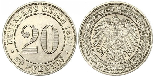 20 Пфенниг Германская империя (1871-1918)  