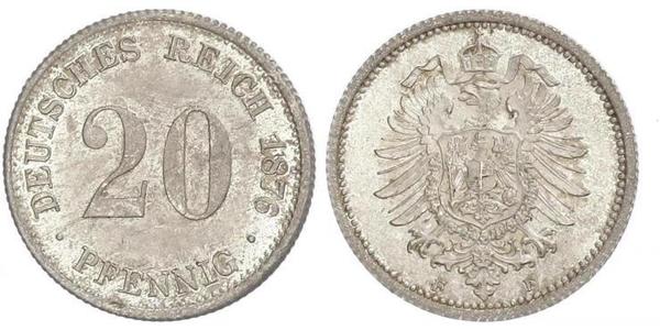 20 Пфенниг Германия Серебро Wilhelm I, German Emperor (1797-1888)