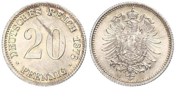 20 Пфенниг Германия Серебро Wilhelm I, German Emperor (1797-1888)