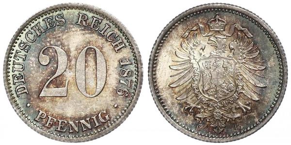 20 Пфенниг Германия Серебро Wilhelm I, German Emperor (1797-1888)