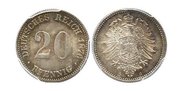 20 Пфенниг Германия Серебро Wilhelm I, German Emperor (1797-1888)