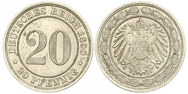 20 Пфеніг Німецька імперія (1871-1918)  