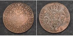 20 Reis Açores / Royaume de Portugal (1139-1910) Cuivre Marie I de Portugal (1734-1816)