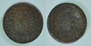 20 Рейс Королевство Португалия (1139-1910) Медь Луиш I (1838 - 1889)