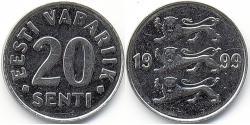 20 Сент Естонія (1991 - ) Нікель/Залізо 