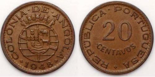 20 Сентаво Португалия / Portuguese Angola (1575-1975)  