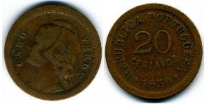 20 Сентаво Кабо Верде (1456 - 1975) Бронза 