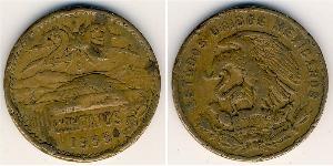 20 Сентаво Мексиканські Сполучені Штати (1867 - ) Бронза 