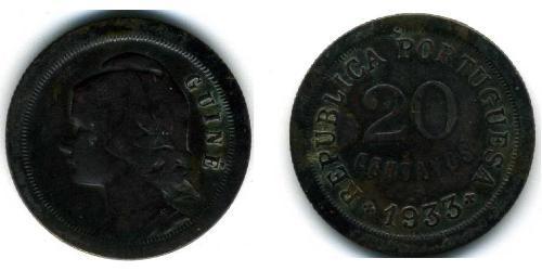 20 Сентаво Португальская Гвинея (1474-1974) Бронза 
