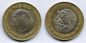20 Сентаво Мексиканські Сполучені Штати (1867 - ) Біметал Miguel Hidalgo