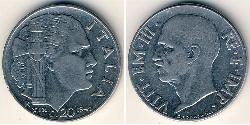 20 Сентесимо Kingdom of Italy (1861-1946) Нержавеющая сталь 