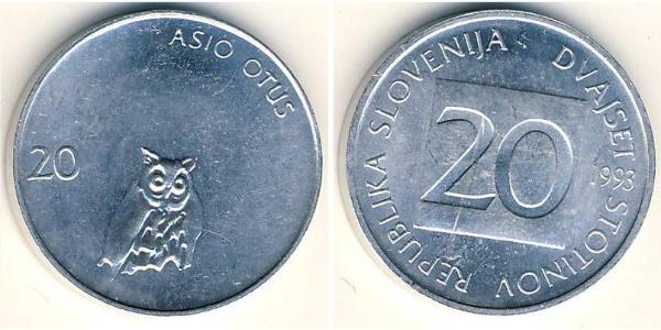 20 Стотинка Словения Алюминий 