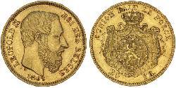 20 Франк Бельгія Золото Леопольд II (1835 - 1909)