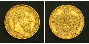 20 Франк Бельгія Золото Леопольд II (1835 - 1909)