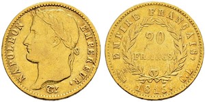 20 Франк Перша Французька імперія (1804-1814) Золото Наполеон I Бонапарт(1769 - 1821)