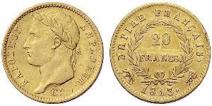 20 Франк Перша Французька імперія (1804-1814) Золото Наполеон I Бонапарт(1769 - 1821)