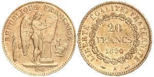 20 Франк Третя французька республіка (1870-1940)  Золото 