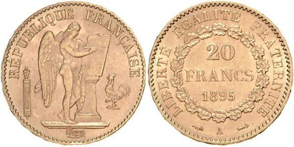 20 Франк Третя французька республіка (1870-1940)  Золото 