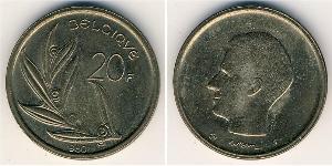 20 Франк Бельгия Бронза/Никель 