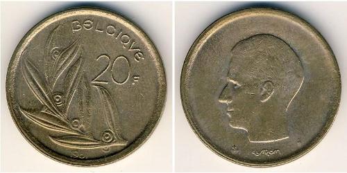 20 Франк Бельгия Бронза/Никель 