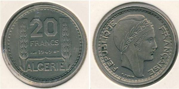 20 Франк Алжир Нікель/Мідь 