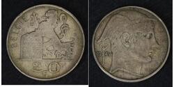 20 Франк Бельгия Серебро Леопольд III (король Бельгии)