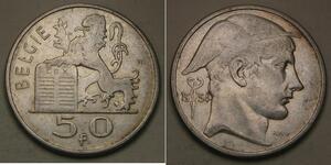 20 Франк Бельгия Серебро Леопольд III (король Бельгии)