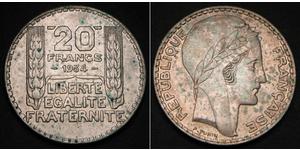 20 Франк Третья французская республика (1870-1940)  Серебро 