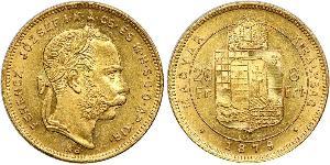 20 Франк / 8 Флорін Австро-Угорщина (1867-1918) Золото Франц Иосиф I (1830 - 1916)