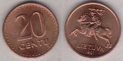 20 Цент Литва (1991 - )  