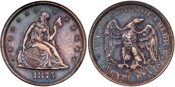 20 Цент США (1776 - ) Мідь/Срібло 