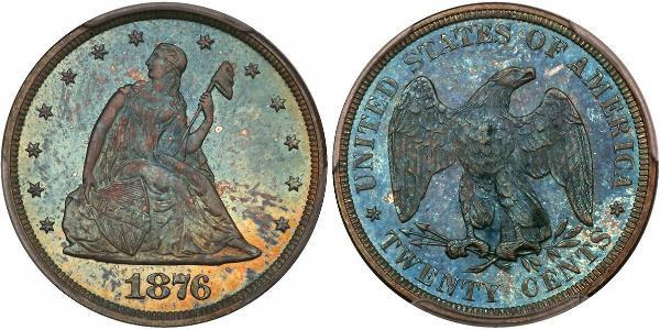 20 Цент США (1776 - ) Мідь/Срібло 