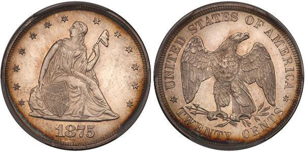 20 Цент США (1776 - ) Мідь/Срібло 