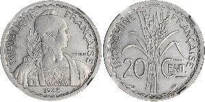 20 Цент Французский Индокитай (1887-1954) Никель/Медь 