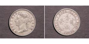20 Цент Гонконг Серебро Виктория (1819 - 1901)