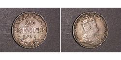 20 Цент Канада Серебро Эдуард VII (1841-1910)