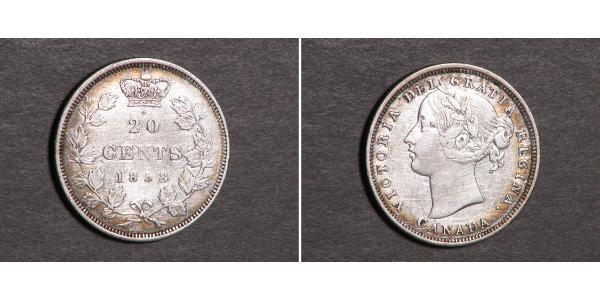 20 Цент Канада / Ньюфаундленд и Лабрадор Серебро Виктория (1819 - 1901)
