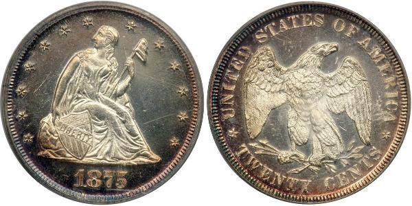 20 Цент США (1776 - ) Серебро/Медь 