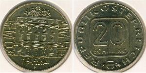20 Шиллинг Австрийская Республика(1955 - ) Алюминий 