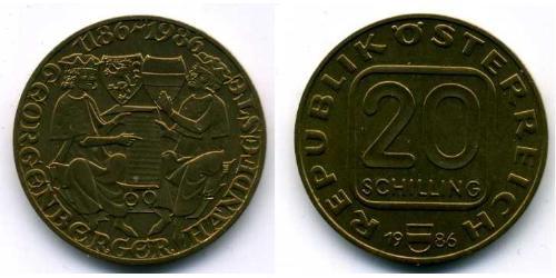 20 Шиллинг Австрийская Республика(1955 - ) Алюминий/Никель/Медь 