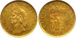 20 Шиллинг Английская республика (1649-1660) Золото 