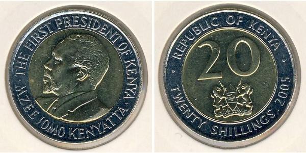 20 Шилінг Кенія Біметал 