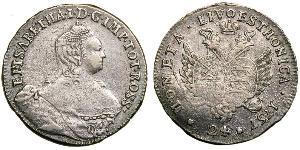 24 Copeca Impero russo (1720-1917) Argento Elisabetta I (1709-1762)