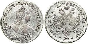 24 Copeca Impero russo (1720-1917) Argento Elisabetta I (1709-1762)