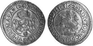 24 Kreuzer Duché de Bavière (907 - 1623) Argent Maximilien Ier de Bavière (électeur)(1573 – 1651)