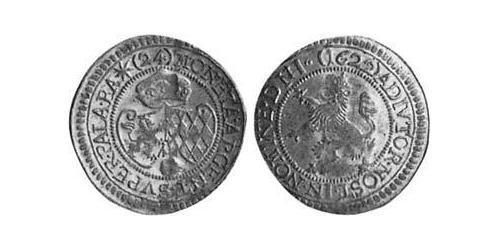 24 Kreuzer Duchy of Bavaria (907 - 1623) 銀 Maximilian I, Elector of Bavaria (1573 – 1651)