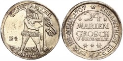24 Mariengroschen Stati federali della Germania Argento 