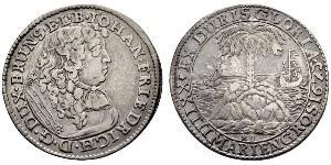 24 Mariengroschen Sacro Imperio Romano (962-1806) Plata Juan Federico de Brunswick-Luneburgo