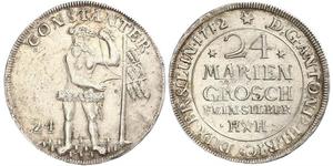 24 Mariengroschen States of Germany Plata 